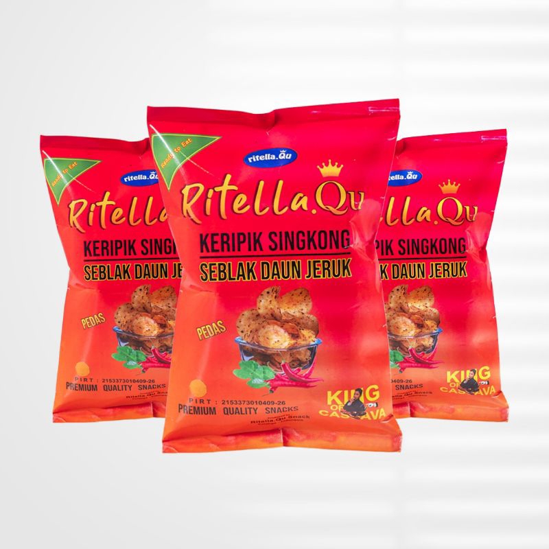 

RitellaQu Keripik Singkong Rasa Seblak Daun Jeruk 65gr