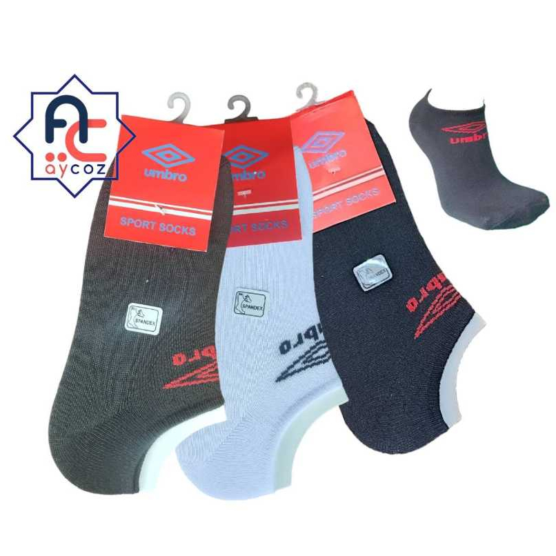 Kaos Kaki Invisible #Umbro, Kaos Kaki Pendek Dibawah Mata Kaki Allsize Dewasa