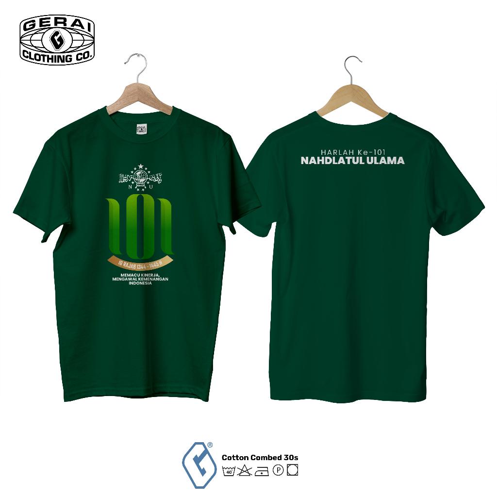 kaos distro harlah NU 101 / baju distro nahdlatul ulama harlah 101