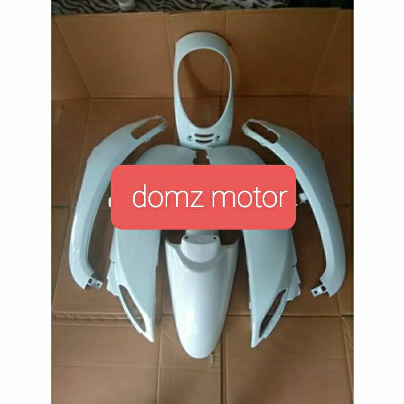 COVER BODY HALUS HONDA SCOOPY FI 2013 2016 WARNA PUTIH