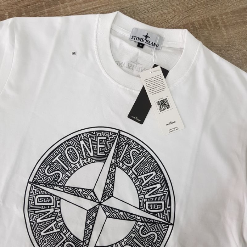 baju kaos stone island white