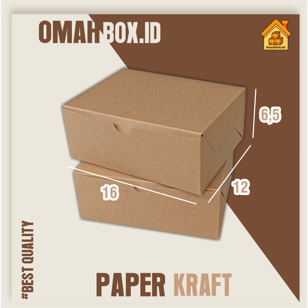 

Paper lunch box 16x12x6,5 cm | laminasi Bagian dalam | box food | Craft eco | Box Makanan | Box takoyaki | box dimsum