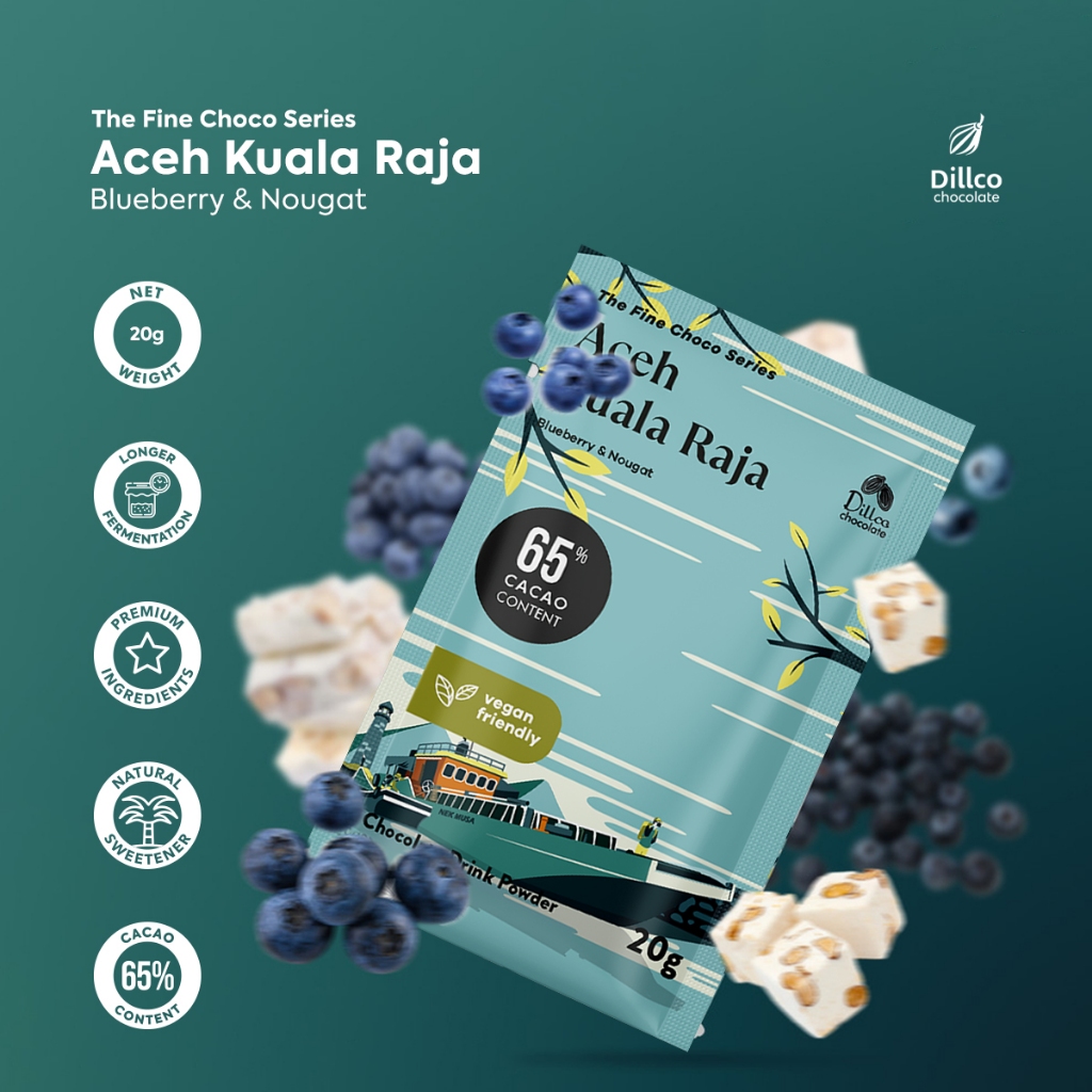 

DILLCO CHOCOLATE - Fine Choco Series Aceh Kuala Raja 20 Gram Vegan Friendly