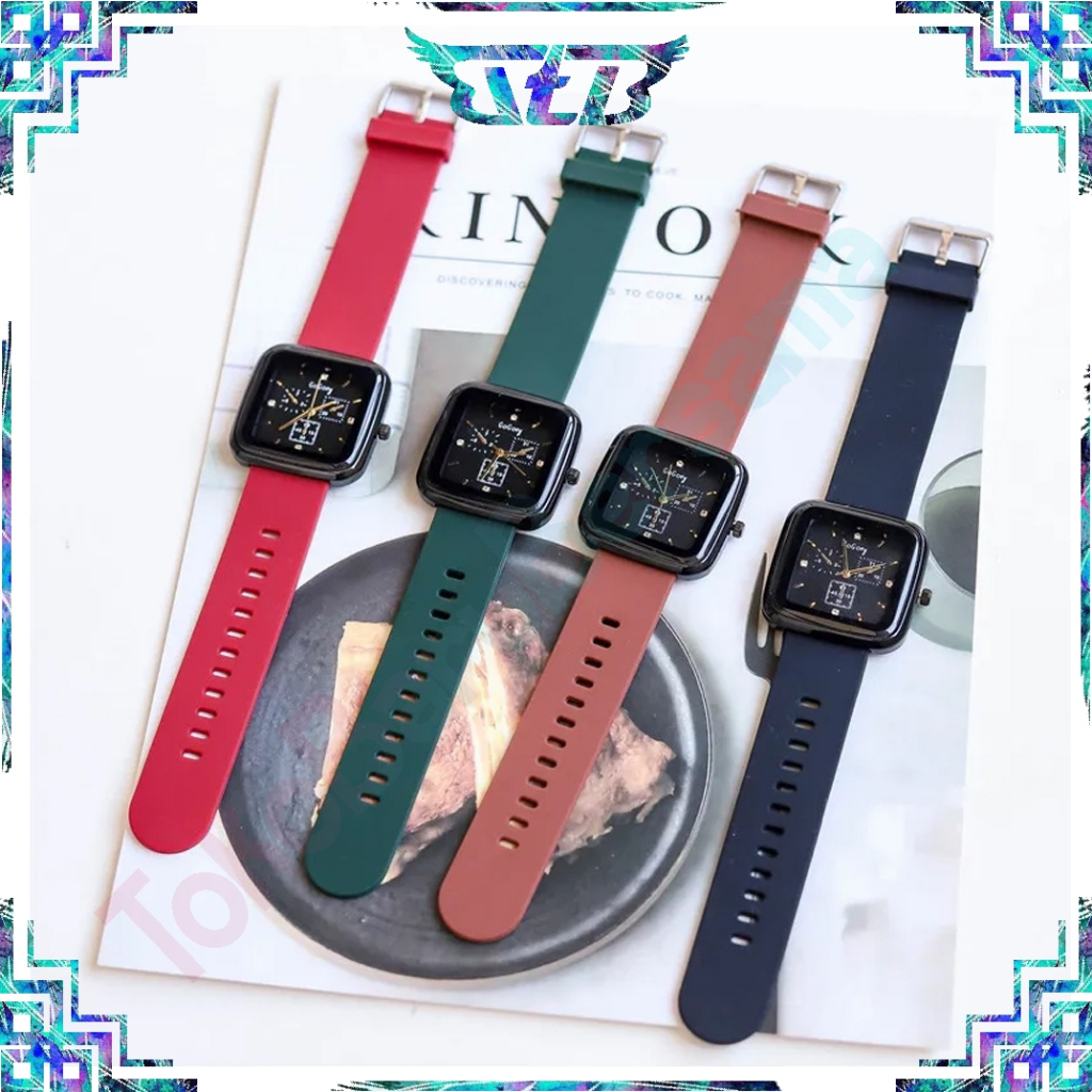 TBB Jam Tangan Wanita Dan Pria Sporty Fashion Analog Quartz Strap Silicon JT065