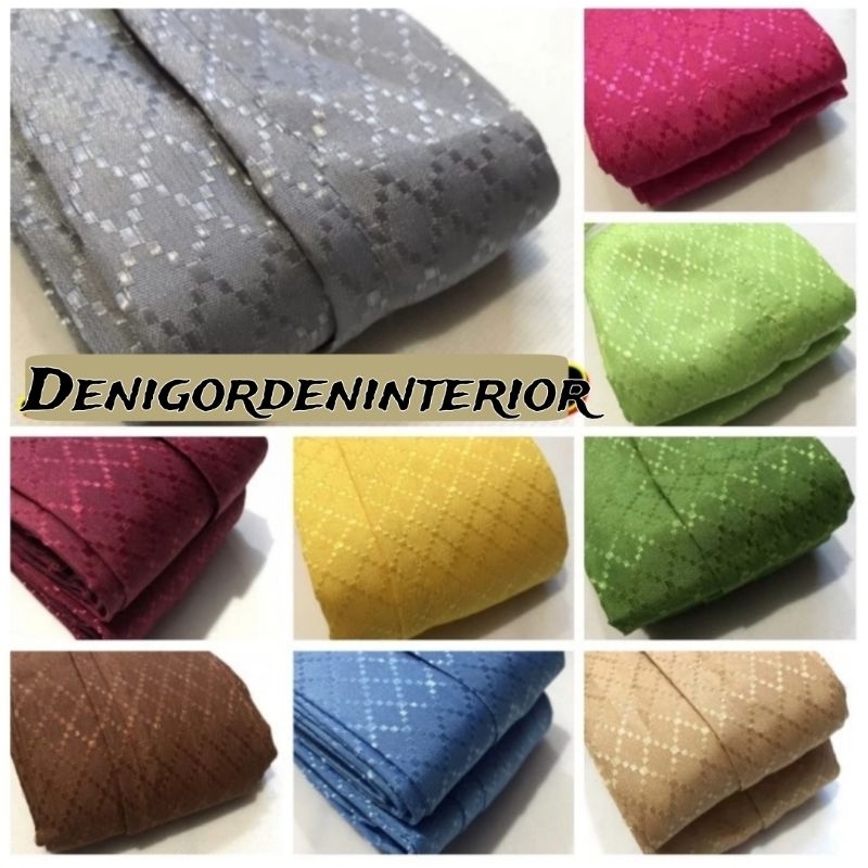 Gorden Sido Polos Hordeng minimalis Gorden Pintu Kamar Gorden Vanesa Lebar 1 meter Hordeng Plisket G