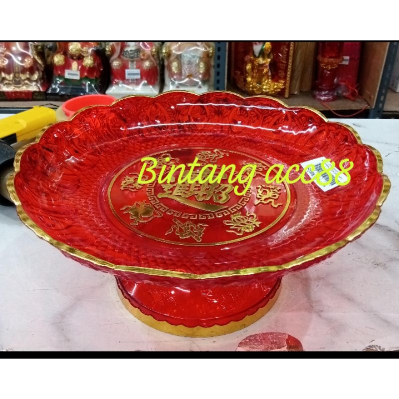 piring buah altar sembahyang buddha dewa -mika - 12inch