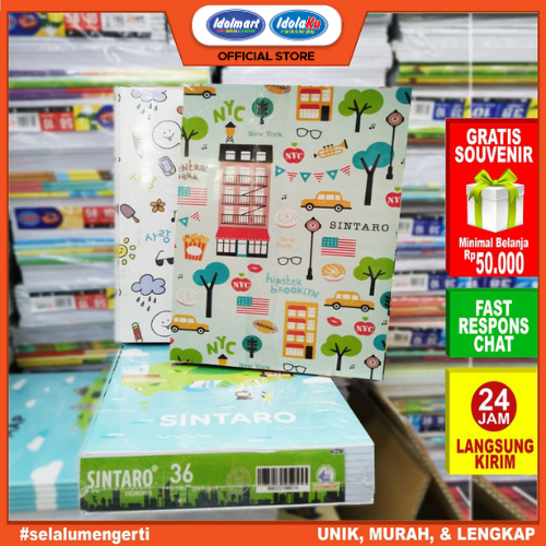 

IDOLMART Buku Tulis SINTARO 36 Lembar / Buku Tulis Campus 36 Lembar Buku Boxy - Grosir Bandung