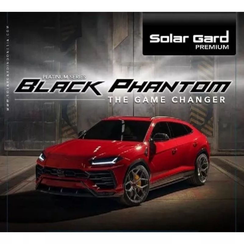 KACA FILM SOLAR GARD BLACK PHANTOM WINDSHIELD KACA DEPAN  ONLY