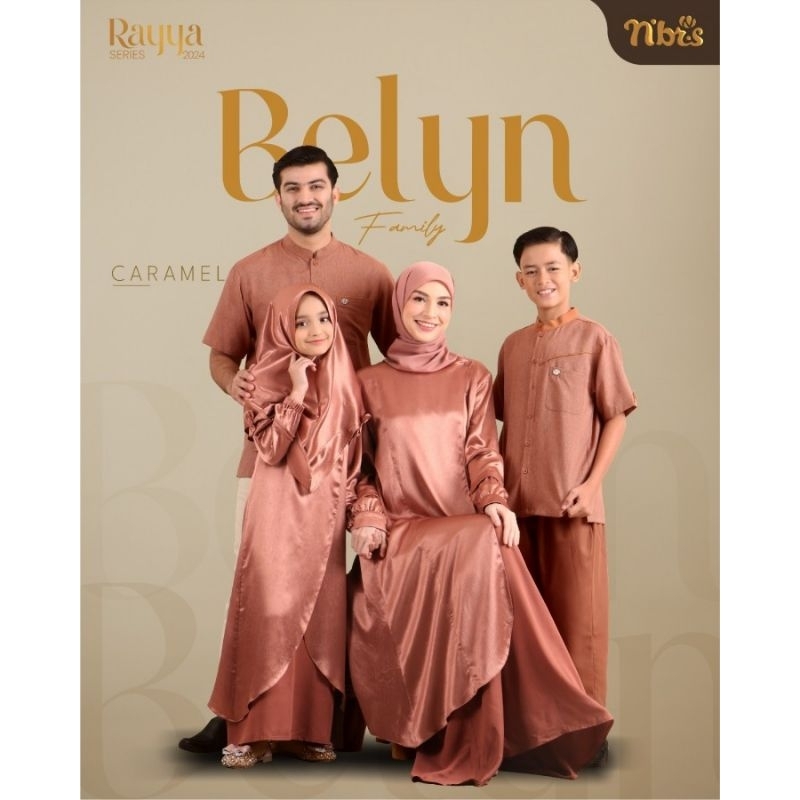 Nibras Rayya Series Belyn Caramel Sarimbit Keluarga Nibras/Couple Keluarga Nibras
