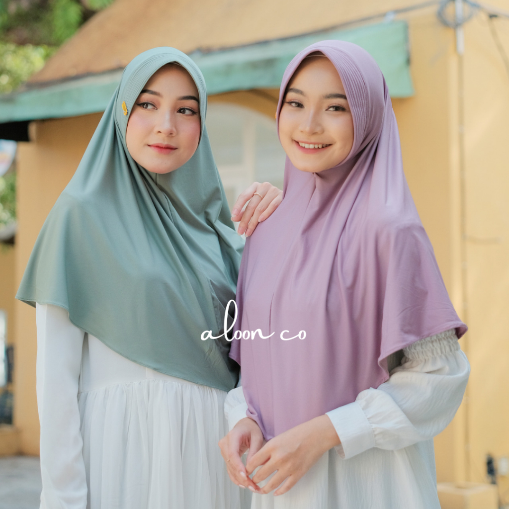 Hijab Bergo Azalea Jersey Size L by aloon.co – Jilbab Instan