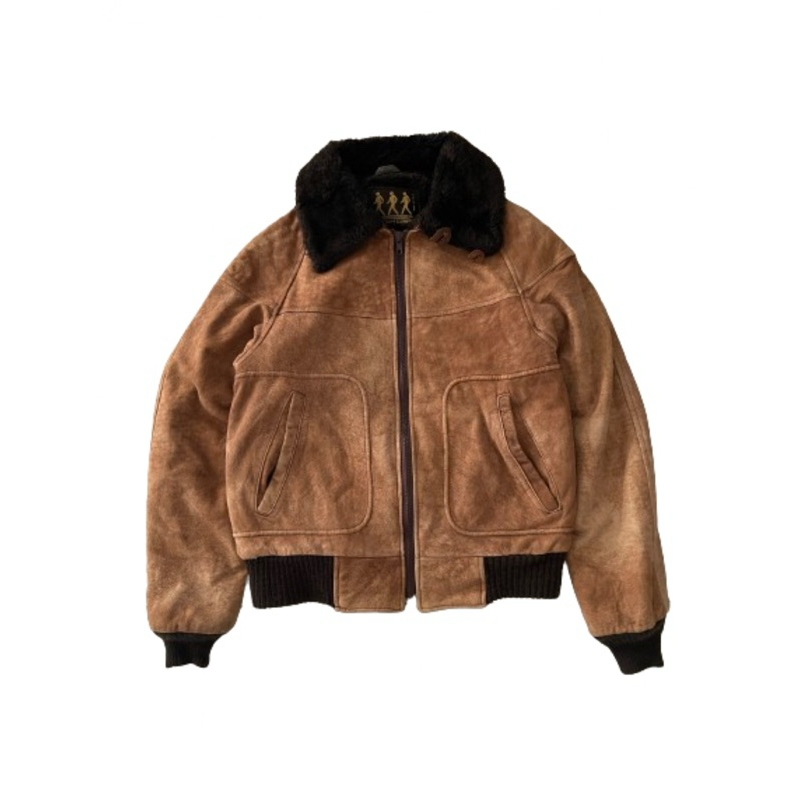 Jacket kulit Suede Robert Lewis