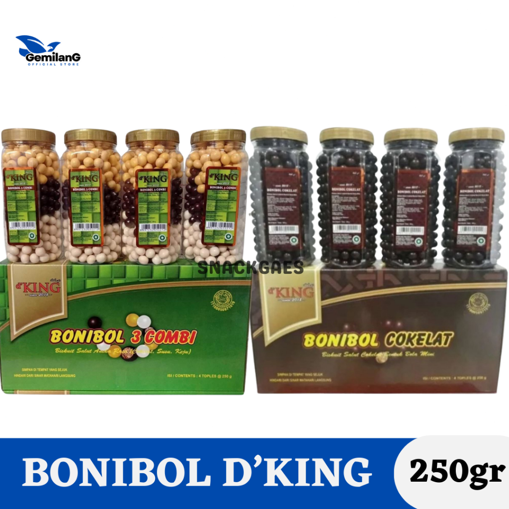 

Bonibol DKing Cokelat Bonibol D'king 3 Combi 250gr Bola Coklat Bonibol