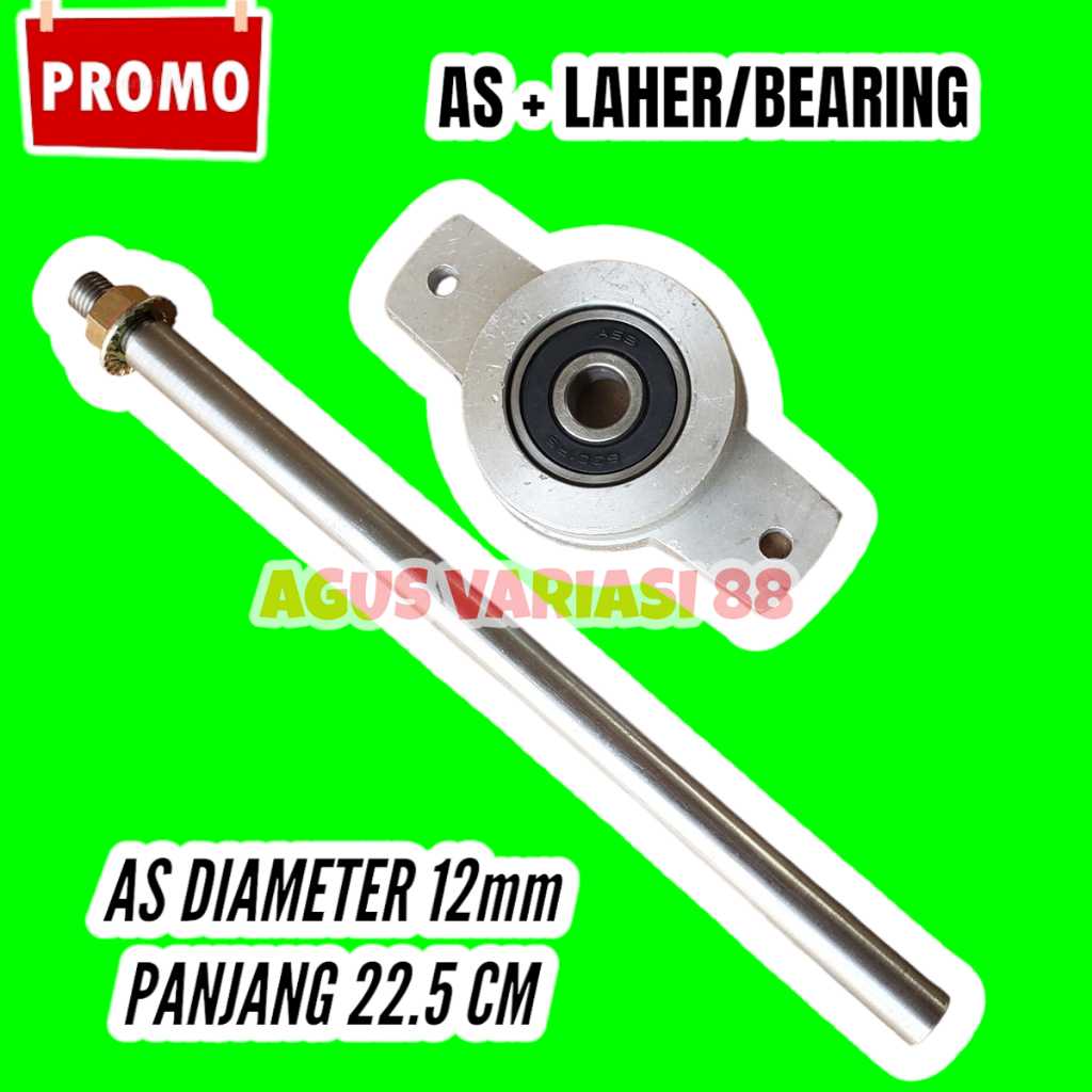 AS + LAHER/BEARING 12MM MESIN HARUM MANIS
