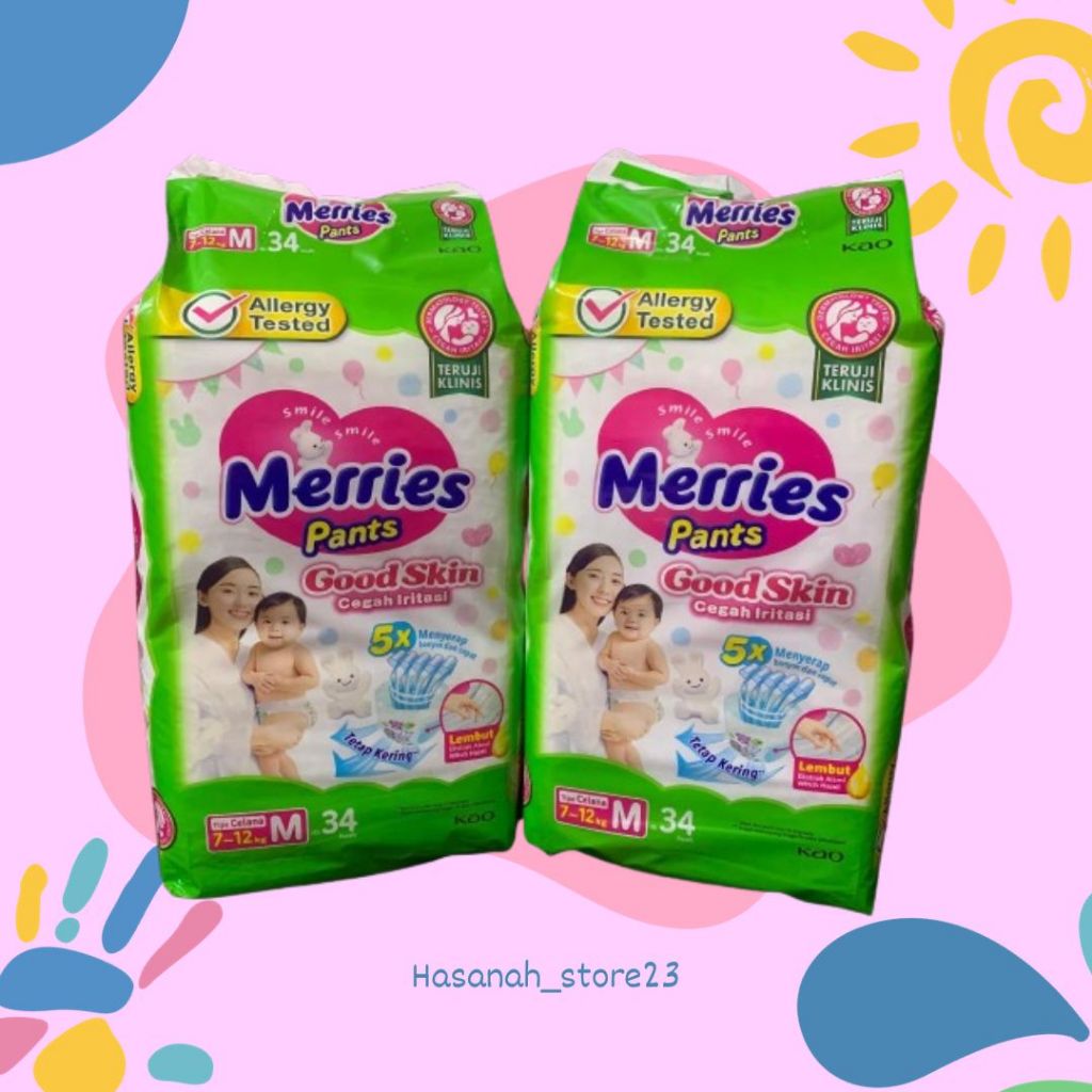 Merries Pants/Popok Anak Merries/Pempers Merries/Popok Merries Murah