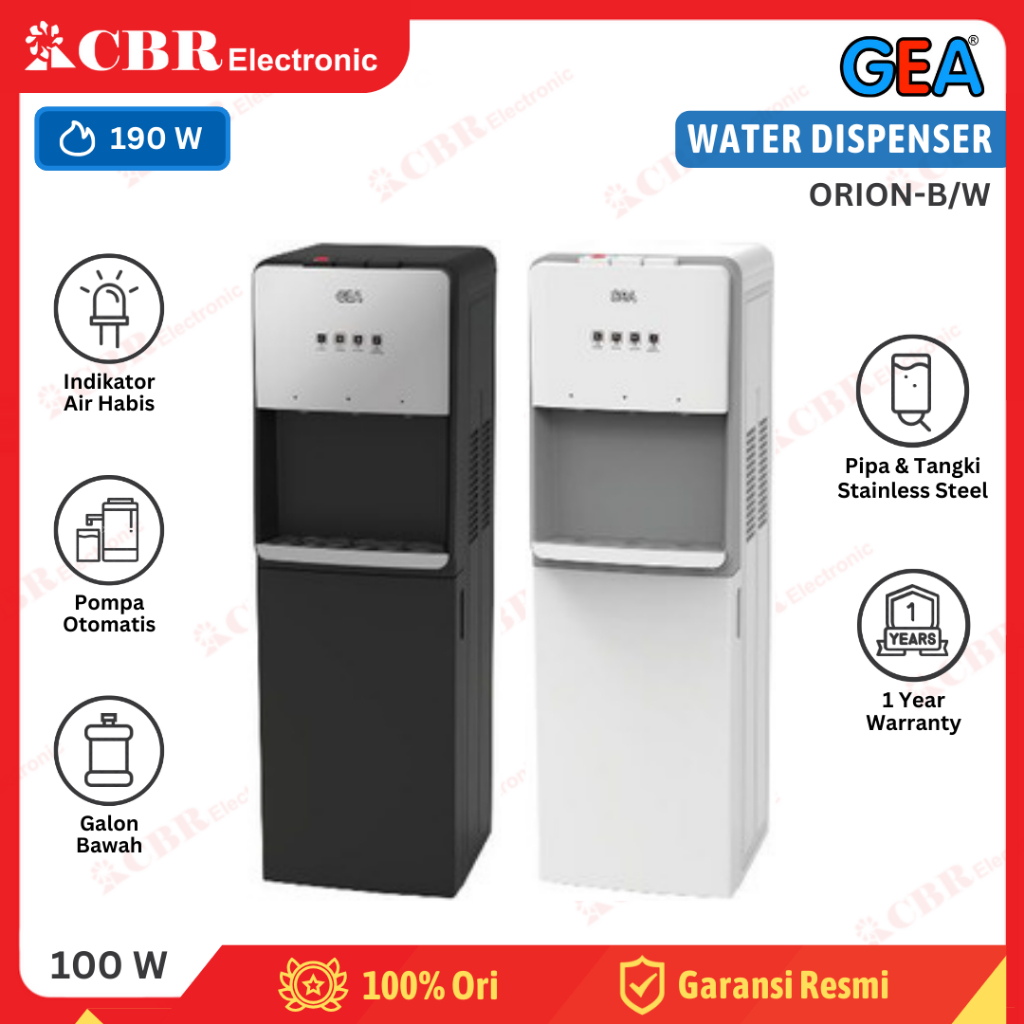GEA ORION-B Dispenser Galon Bawah - Water Boiler
