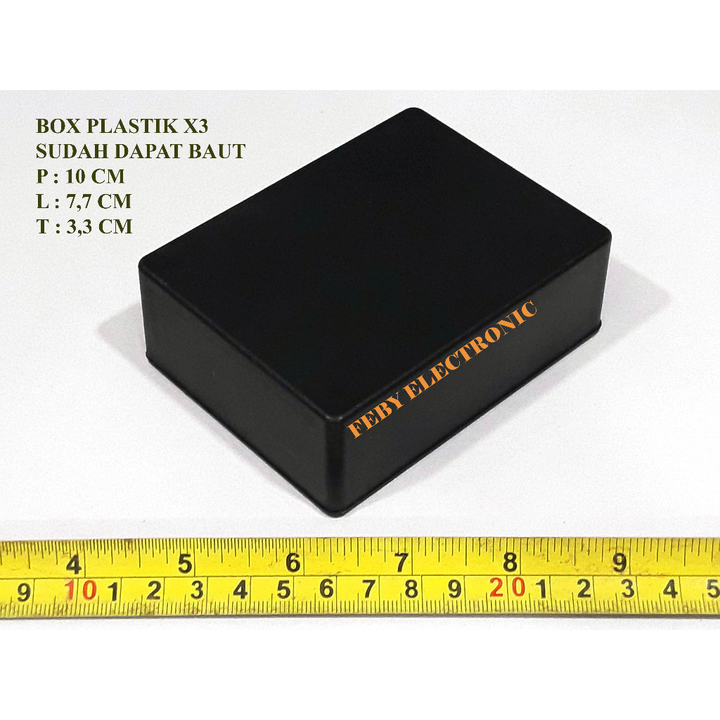 BOX X3 BOX PLASTIK HITAM X 3