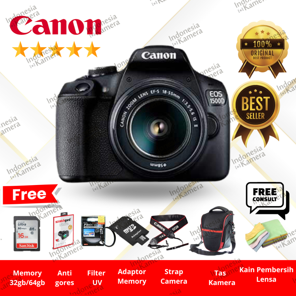 CANON EOS 1500D Baru dan bekas