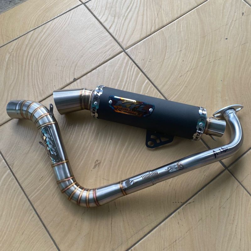 (Fullset Grade A free breket) knalpot samlong Vario aerox dll