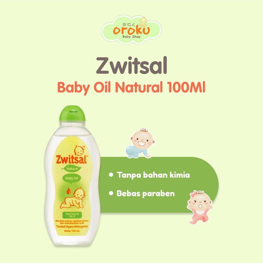 ZWITSAL BABY OIL NATURAL 100ML / ZWITSAL / BABY OIL