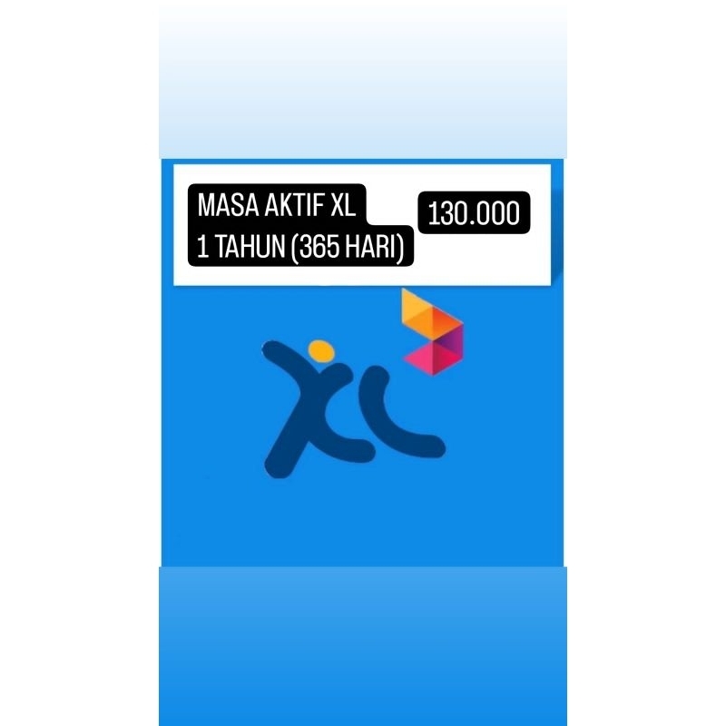 MASA AKTIF XL 1 TAHUN / MASA AKTIF 1 TAHUN XL