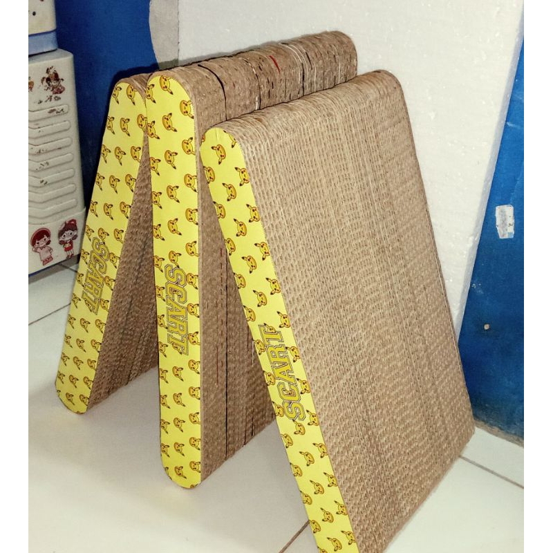 garukan kucing/cakaran kucing/scratcher model oval