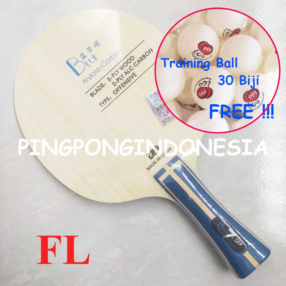 729 Blue Arylate Carbon 7 ALC - Kayu Pingpong Bet Friendship RITC Bat Blade Tenis Meja VII 5+2 OFF+