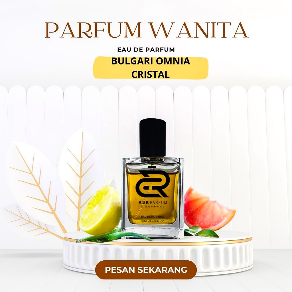 PARFUM WANITA TAHAN LAMA 30ml, BULGARI OMNIA CRISTAL - Eau de Parfum - BY : ASR MULTI STORE