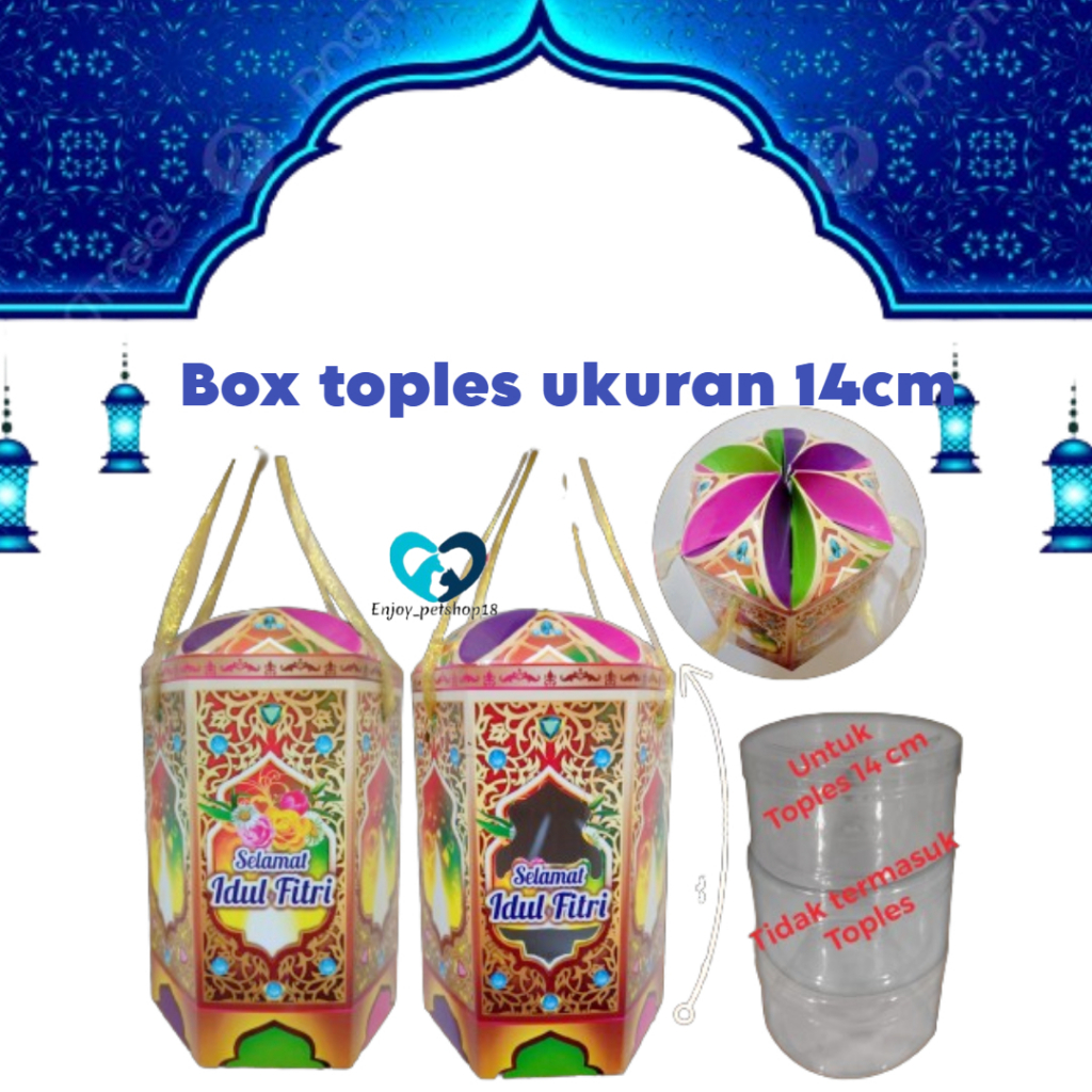 

Box Lentera Tali Toples Kue Kering Lebaran Idul Fitri Isi 12PC