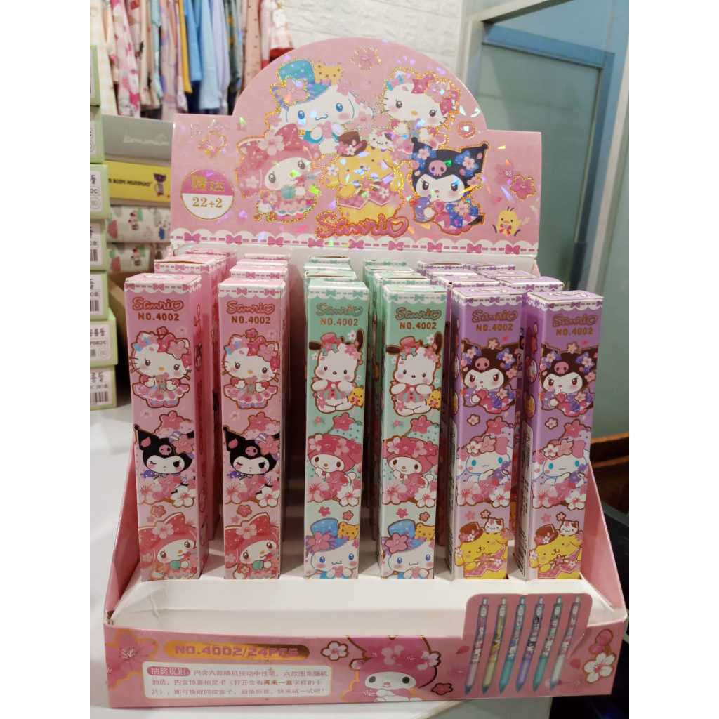 

Blind Box Pen Sanrio Cinamonroll Kuromi Pen Surprise Pulpen Misteri