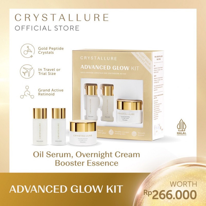 ✨BESTIE✨ CRYSTALLURE ADVANCED GLOW KIT HALAL BPOM ORYGINAL