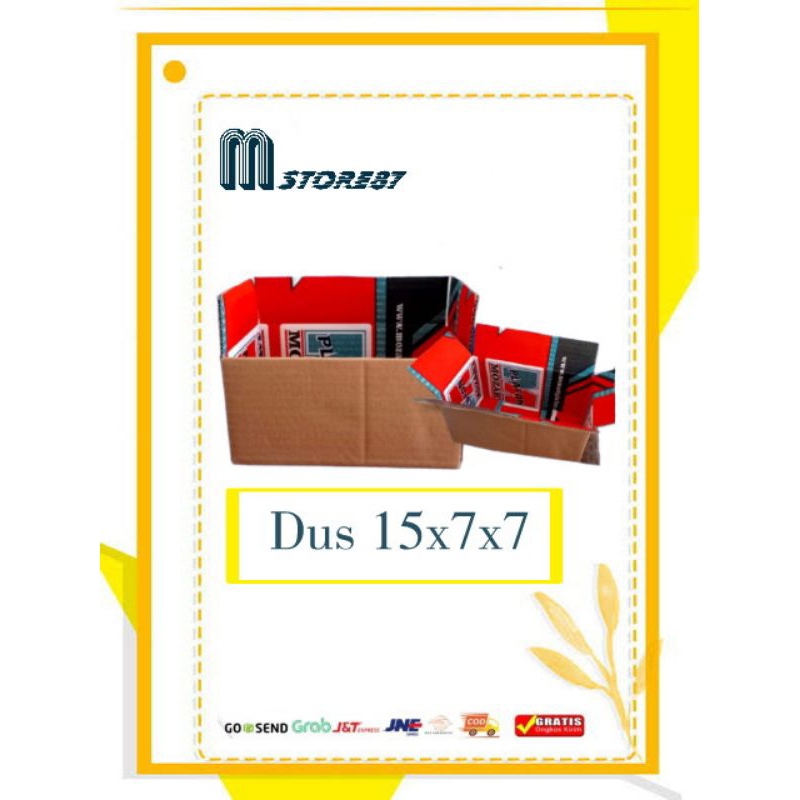 

Dus 15x7x7cm (luar polos Dalam sablon)