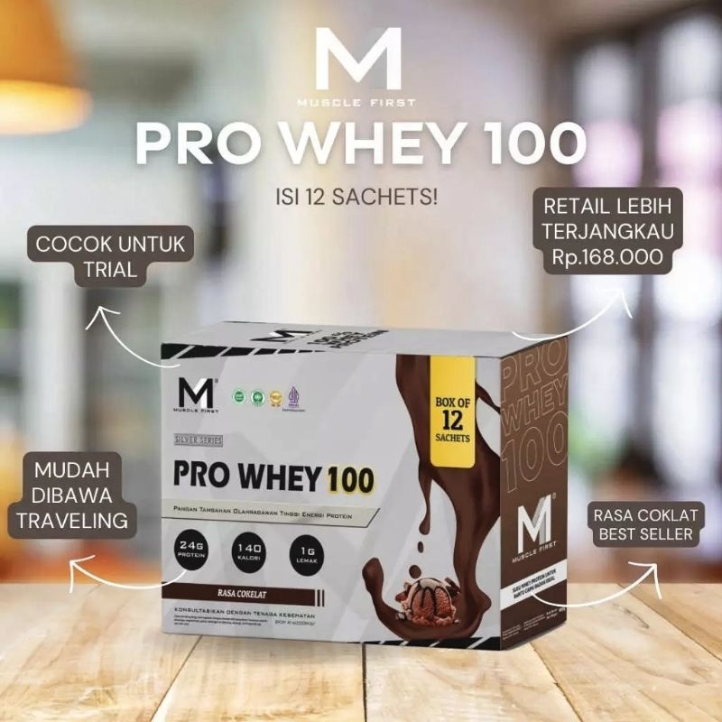 Pro Whey Box 100 isi 12 Sachet Whey Box