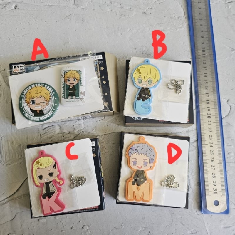 taito kuji merch tokyo reverngers pin rubber mitsuya chifuyu dkk