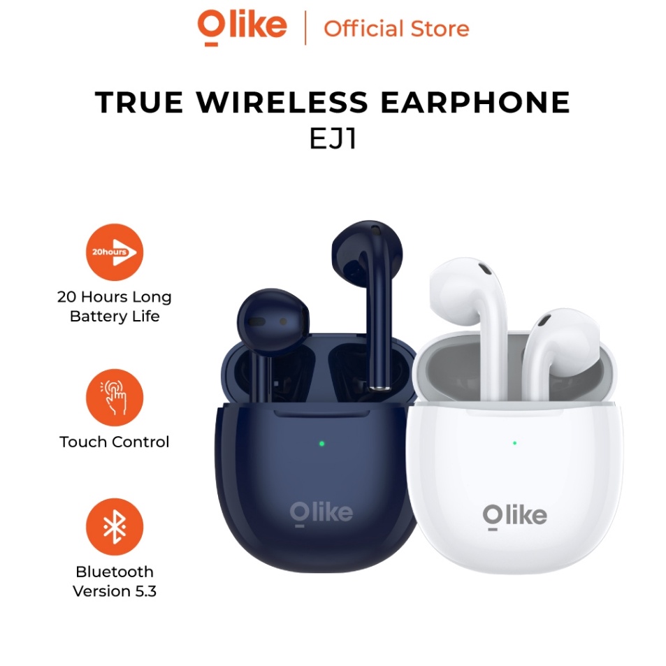 th OLIKE TRUE WIRELESS BLUETOOTH EARPHONE EARBUDS TWS EJ1  Terkini