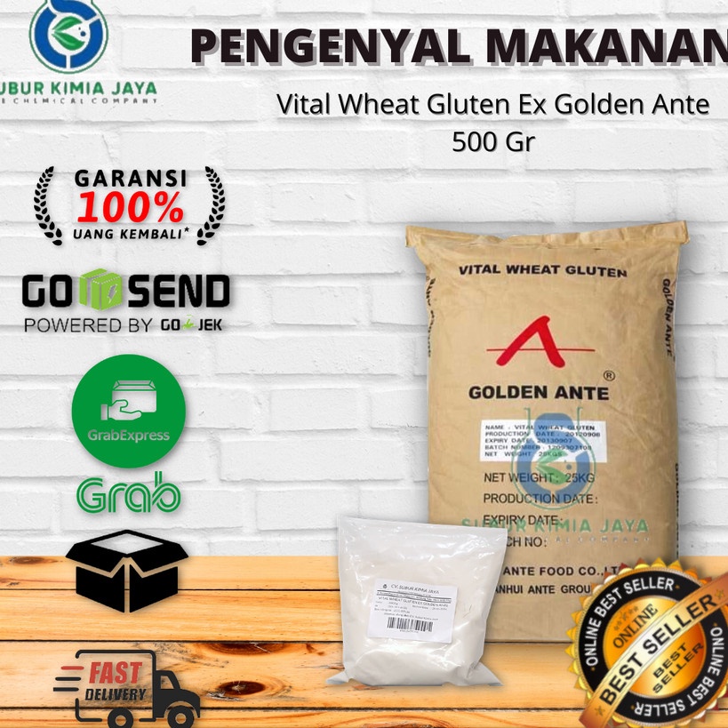 

PALING AMPUH Vital Wheat Gluten Ex Golden Ante Pengenyal Makanan Phosmix 1 KG