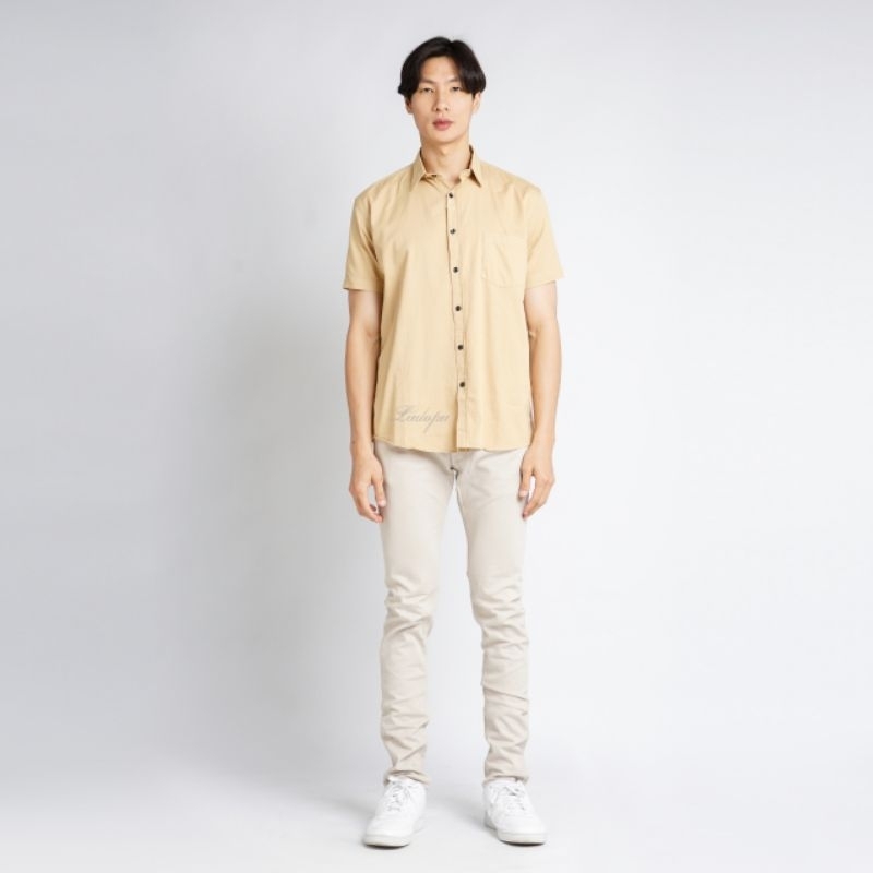 Kemeja Pria Basic Polos Lengan Pendek Kemeja Zara Polos Lengan Pendek Kemeja Pria