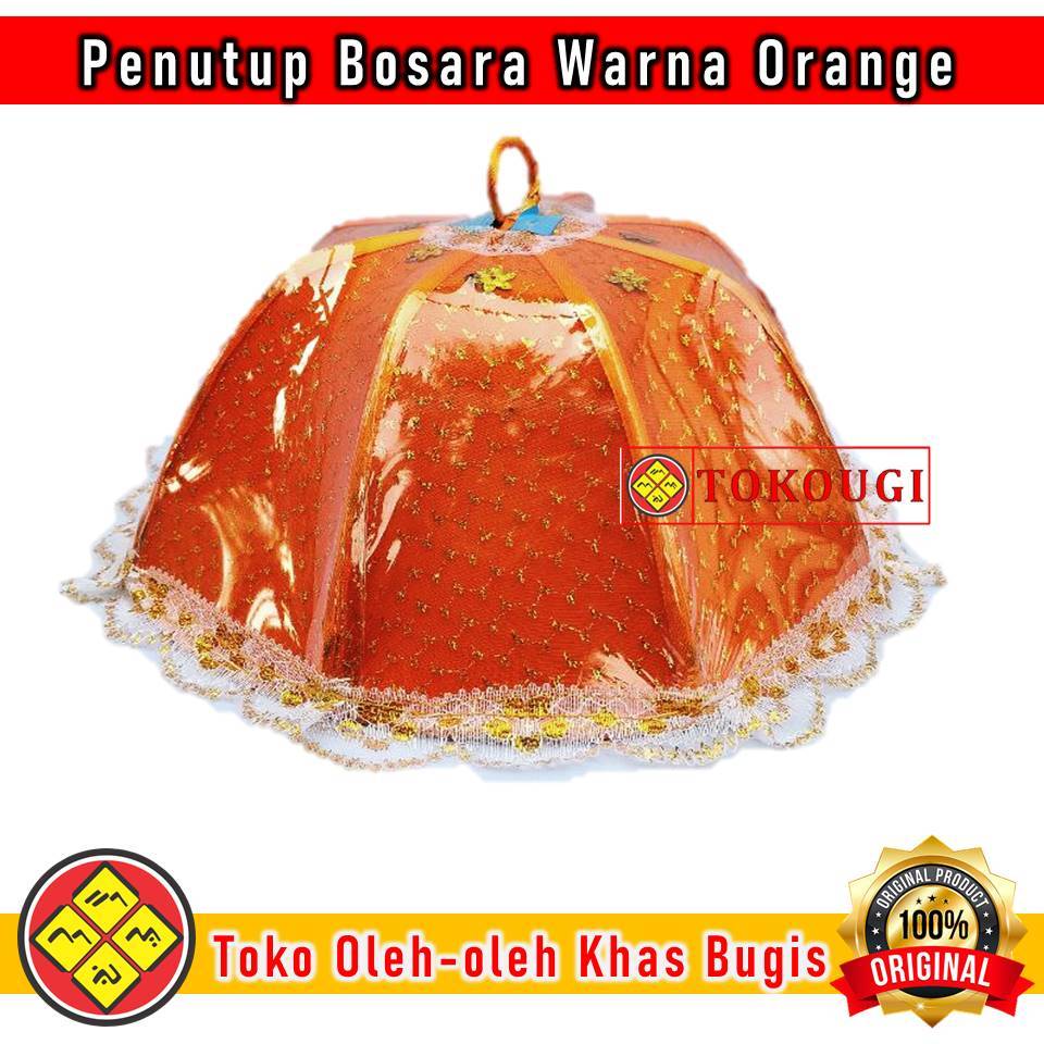 Piring Buah atau Penutup Bosara Modern Tutup Kue Bosara Besar Warna Orange