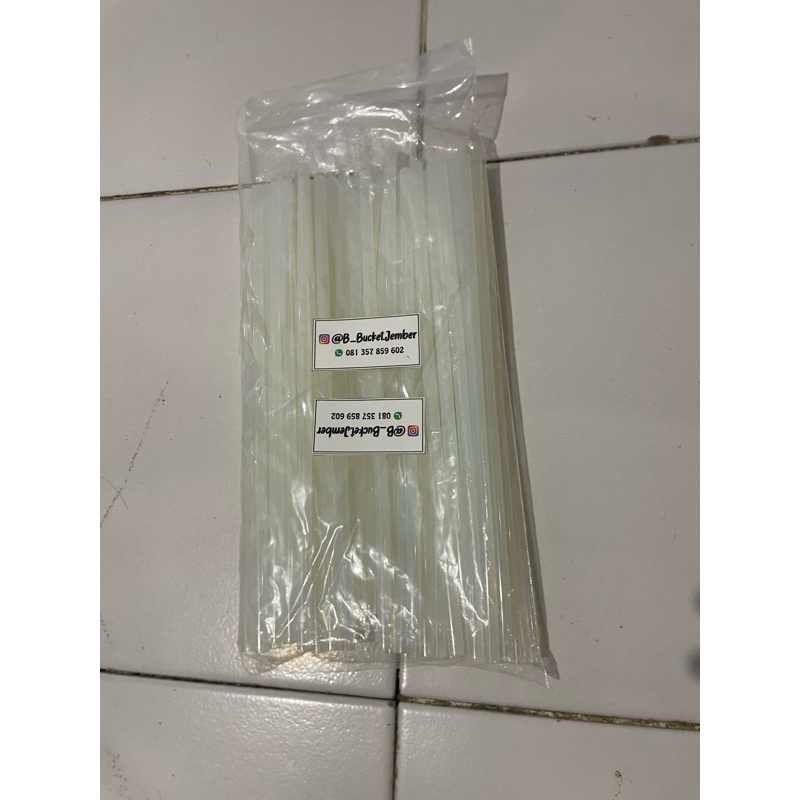 

Isi lem tembak lem bakar panjang 28cm 7mm per pack 1kg