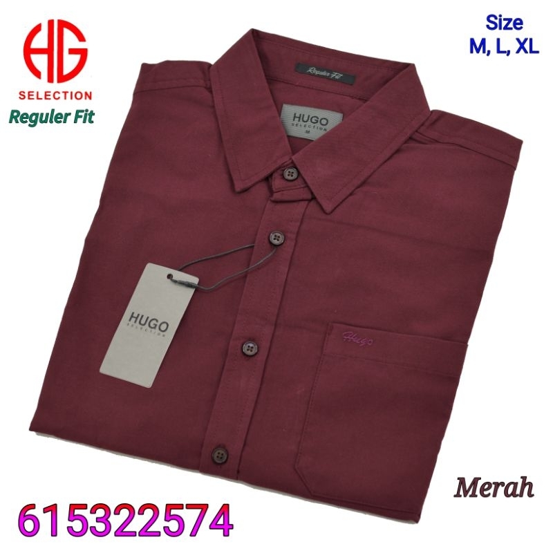 Kemeja Pria Lengan Pendek Hugo Selection 615322574