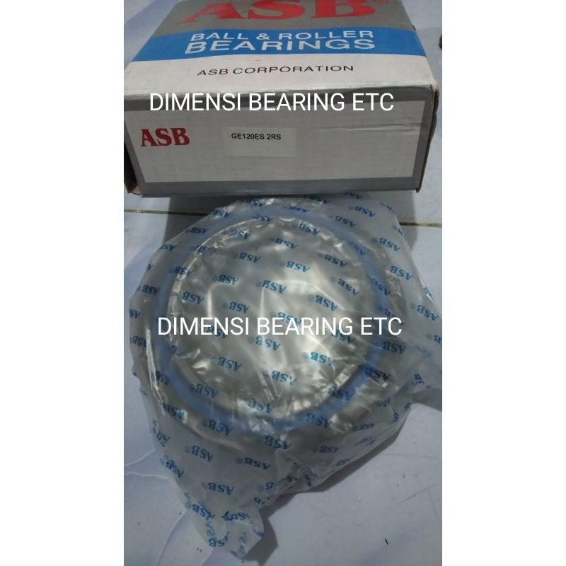 SPHERICAL PLAIN BEARING GE 120 ES 2RS / GE120ES 2RS ASB