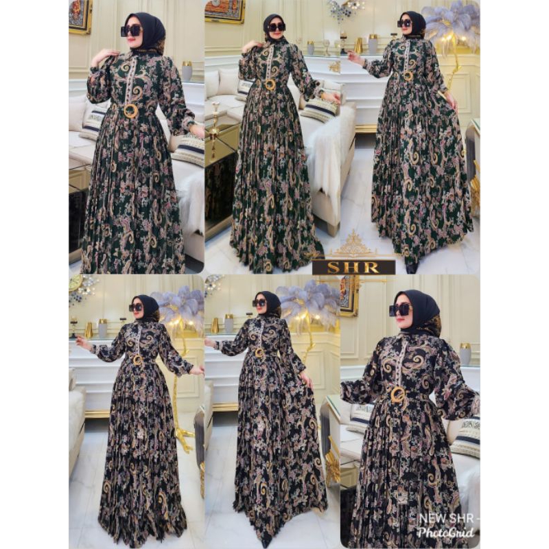 NEW SHR  MAXI DRESS WOLPISS MOTIF BATIK  LD 108 PB 140 ORI SHR 100%