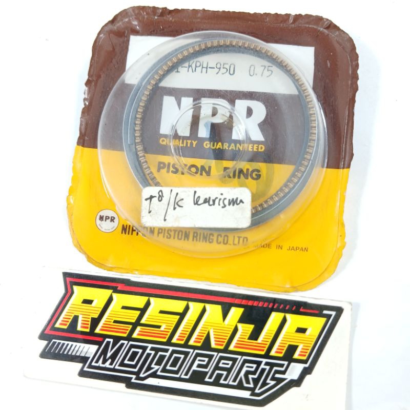 Ring Piston Seher Honda Karisma Kirana Supra X 125 KPH Oversize Os 75 Npr