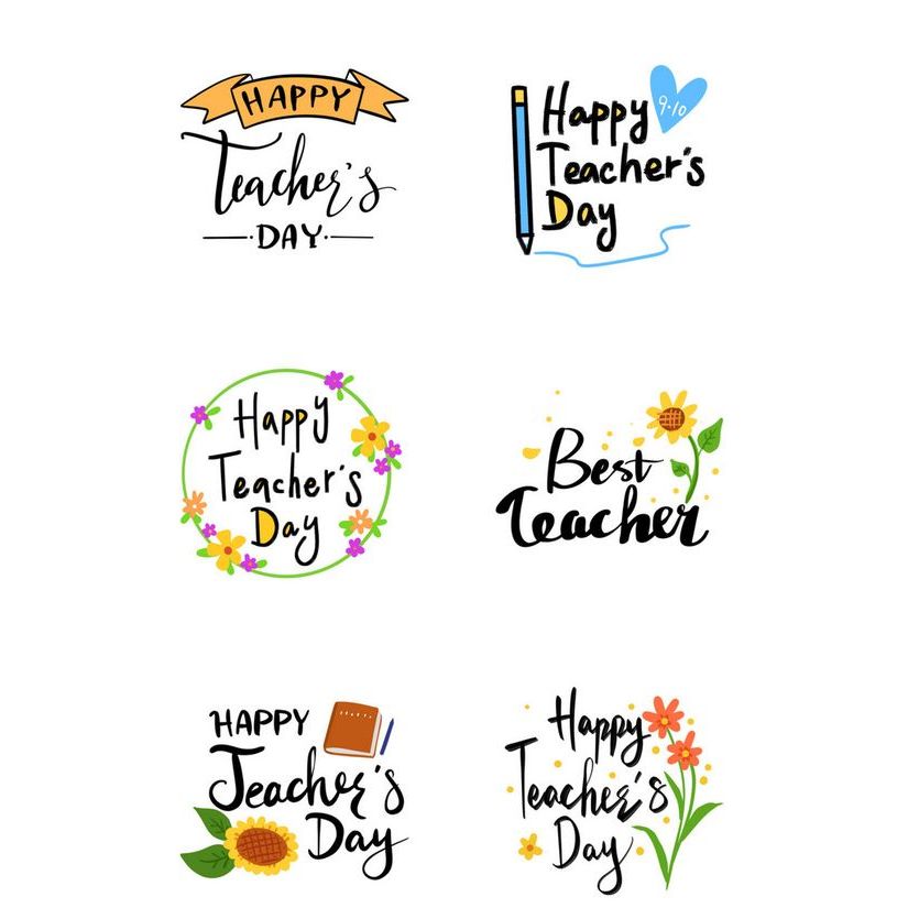 ( SADEWA )Label Stiker Stiker Selamat Hari Guru Chromo Sticker Happy Teacher's Day Label Dekorasi Kado Hiasan hadiah Stiker Custom