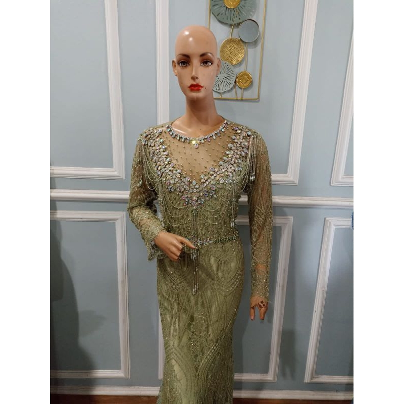 kebaya santily hijau sage