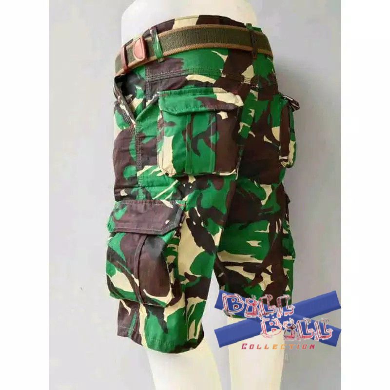 Celana Pendek Kargo Loreng #Loreng TNI