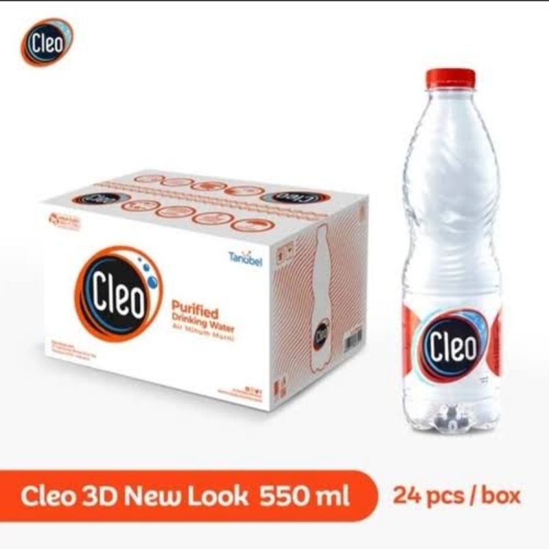 

Cleo Ecoshape Air Mineral 550ml x 24 Botol KHUSUS SAMEDAY INSTANT