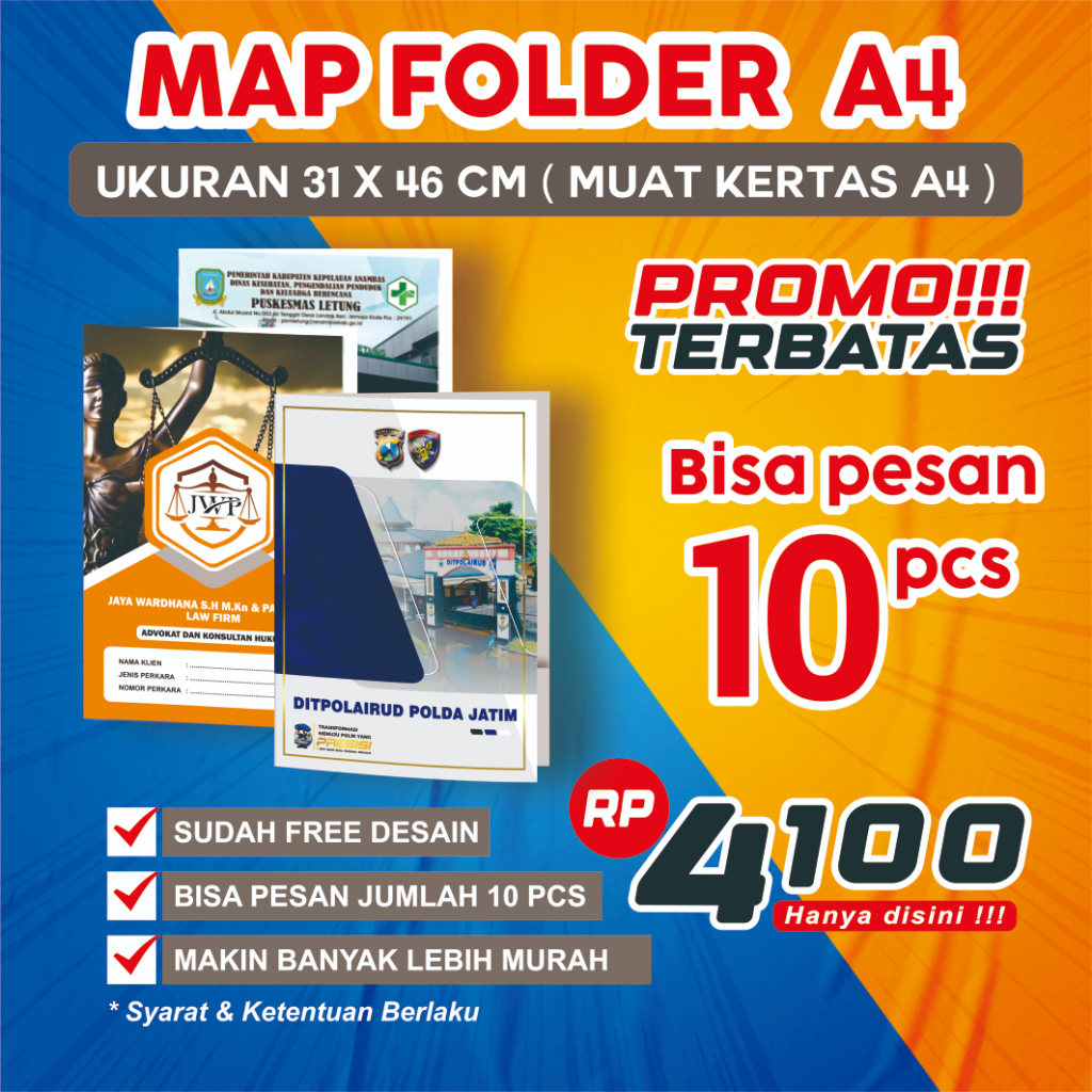 

Map Folder Cetak Custom (Minimal 10 pcs bisa)