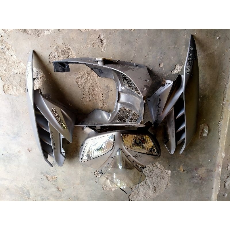 FROMO COVER BODY FULL SET/full set body depan yamaha r15 lama copotan original warna abu abu dof