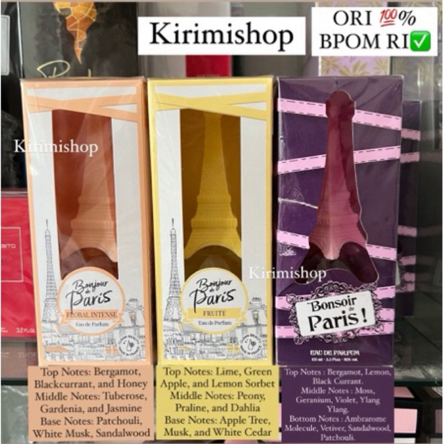 BONJOUR / BONSOIR De Paris Parfume 100 ML Original 100%