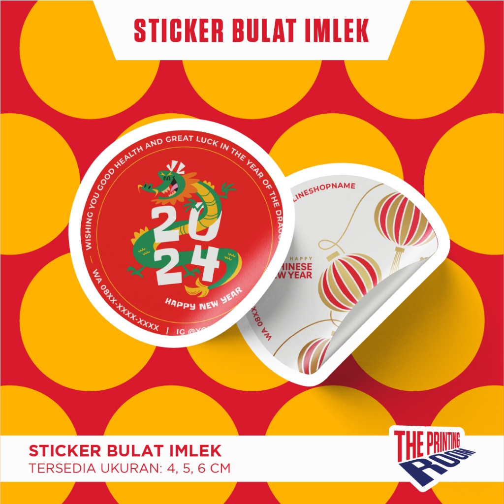

THE PRINTING ROOM - Stiker Bulat Imlek (Chinese New Year Stickers)
